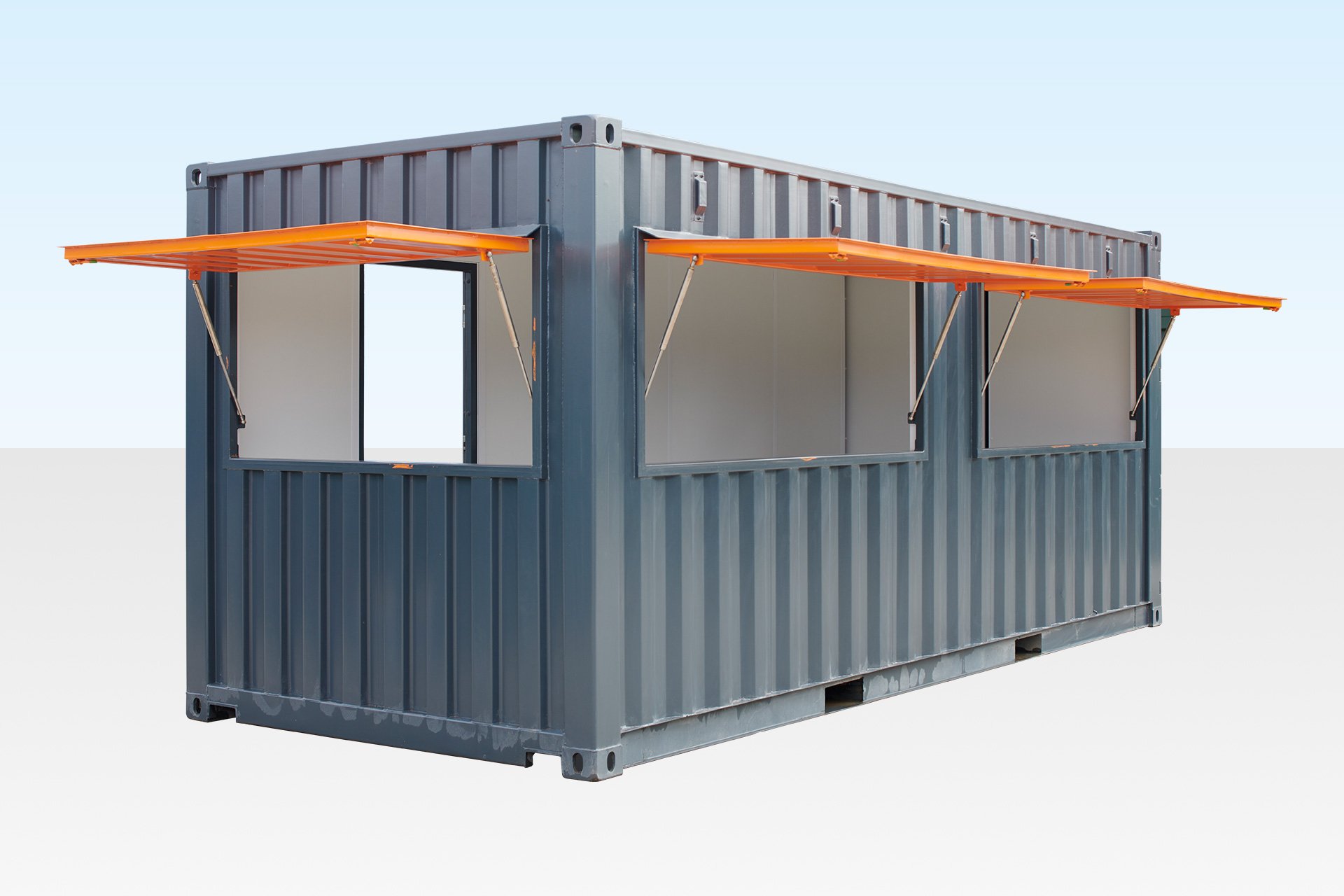 20ft container café exterior