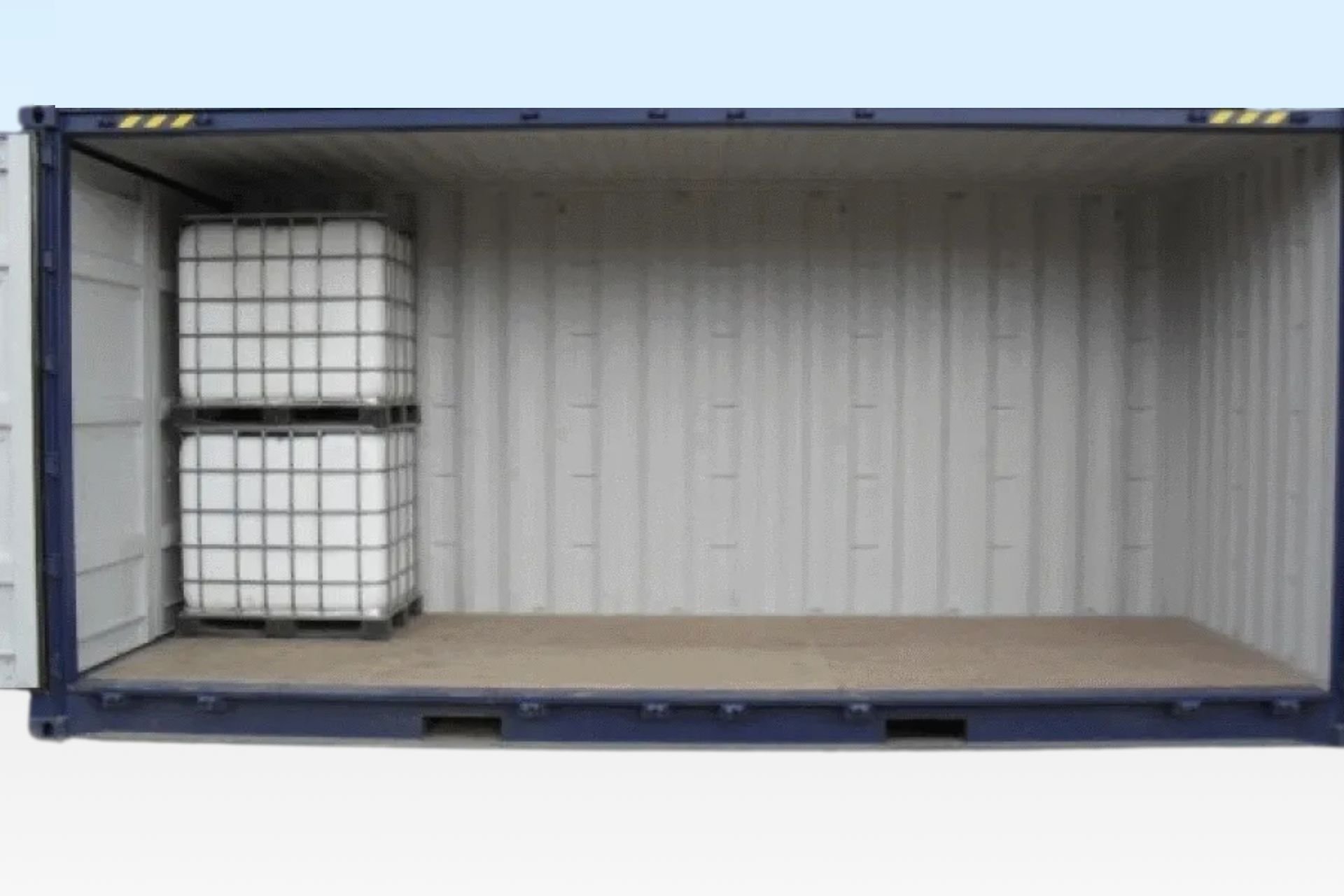 Interior of 20ft High Cube IBC container
