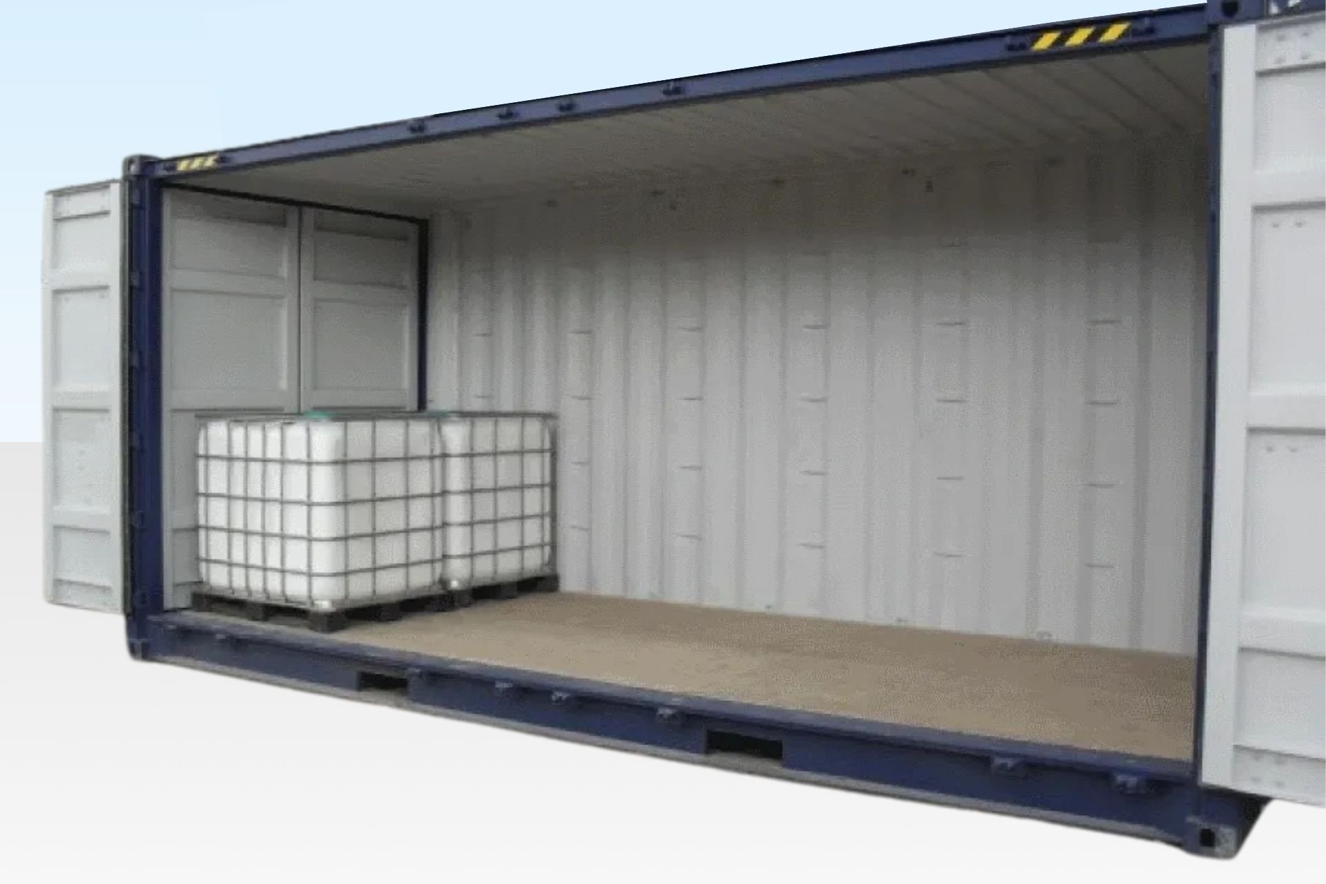 Ventilation system on IBC storage container