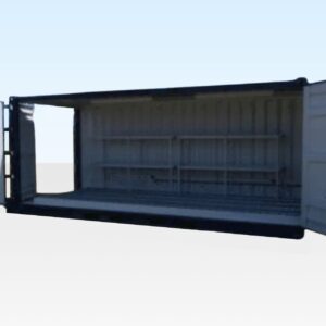 20ft open side bunded store doors open