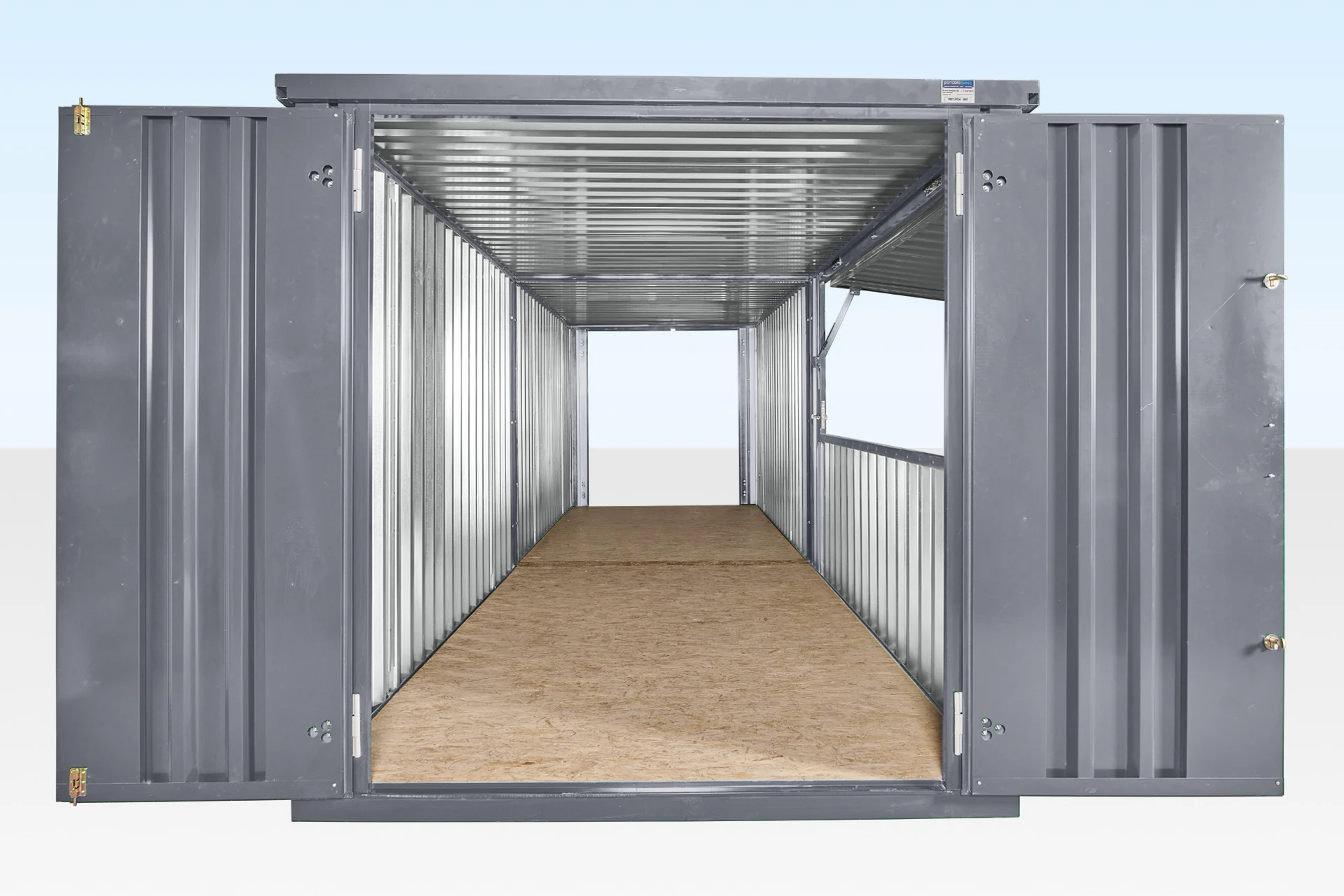 Interior of 3m XL flat pack kiosk end linked bundle