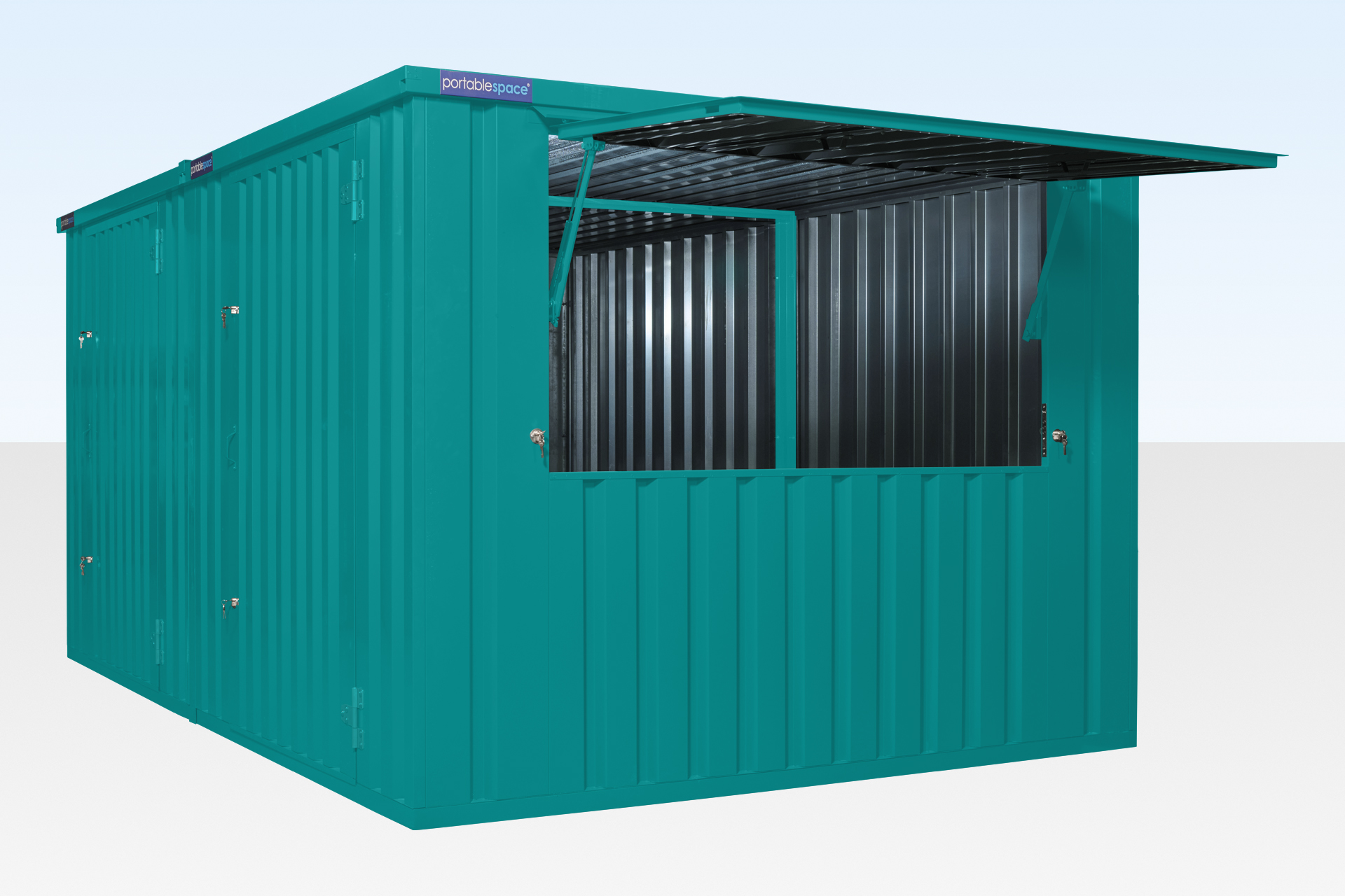 3m XL side linked flat pack kiosk exterior custom colour