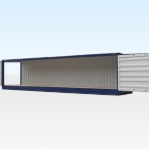40ft High Cube Full Side Access Container front view