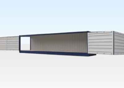 40ft High Cube Full Side Access Container front view