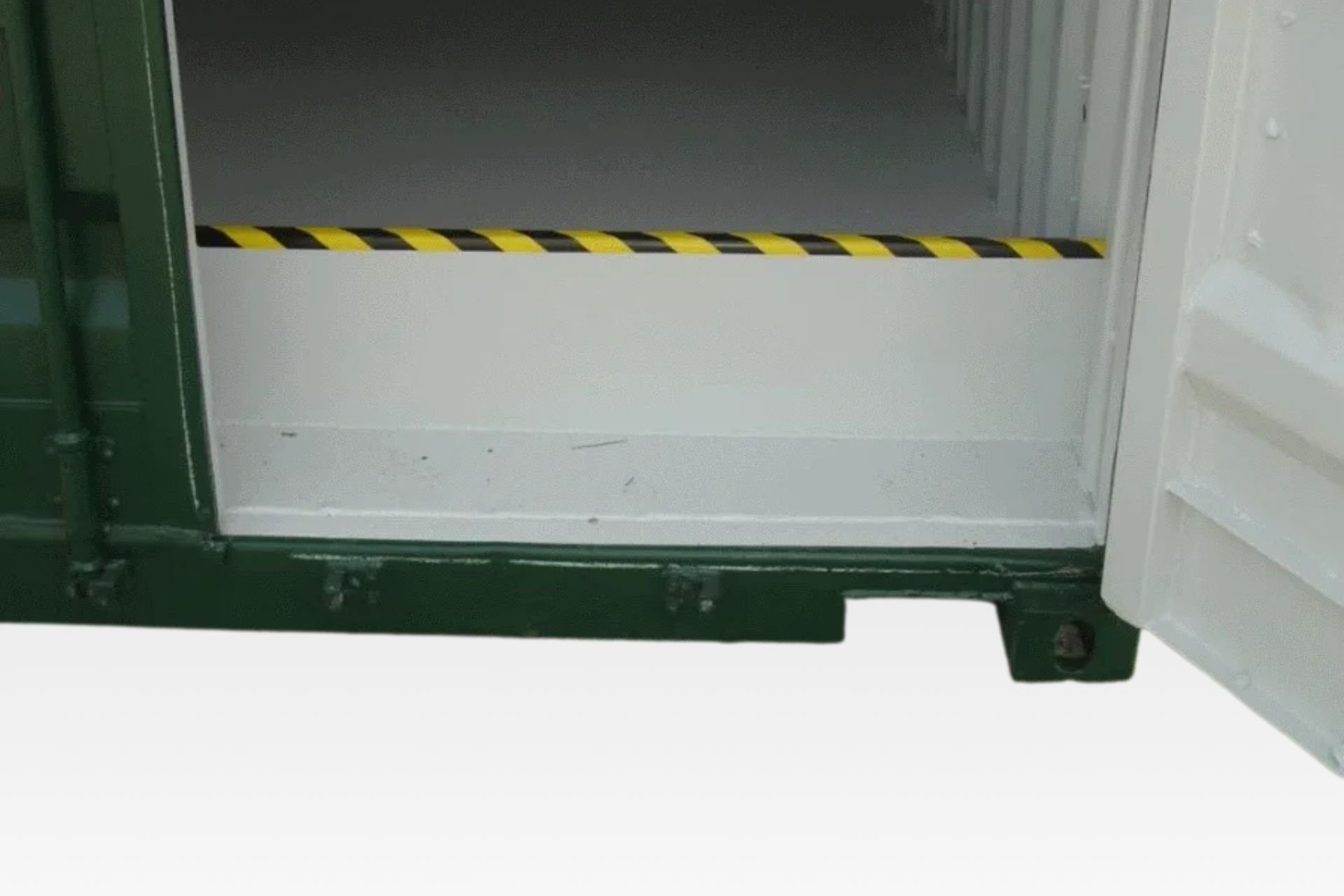 Interior of 40ft raised bunded store