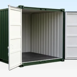 10ft new storage container Green RAL 6007 exterior