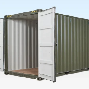 Rear doors of 20ft high cube container