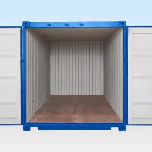 Doors of 20ft Blue RAL 5010 one trip container