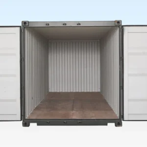 Cargo doors of 20ft dark green one trip container