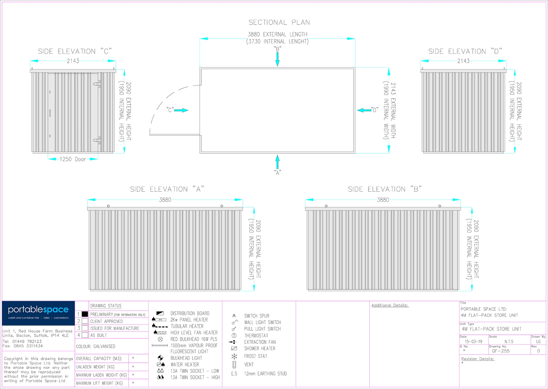 4m x 2.1m Flat Packed Store - Galvanised - Image 5