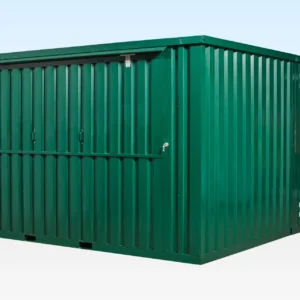 Interior of 3m x 4.2m side linked kiosk