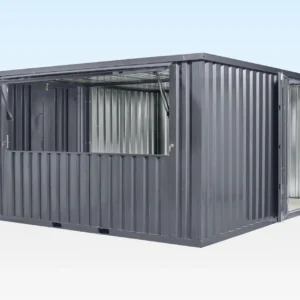 Interior of 3m XL side linked flat pack kiosk