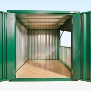 Interior of 4m XL flat pack kiosk