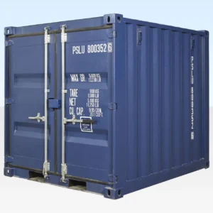 8ft one trip shipping container blue exterior