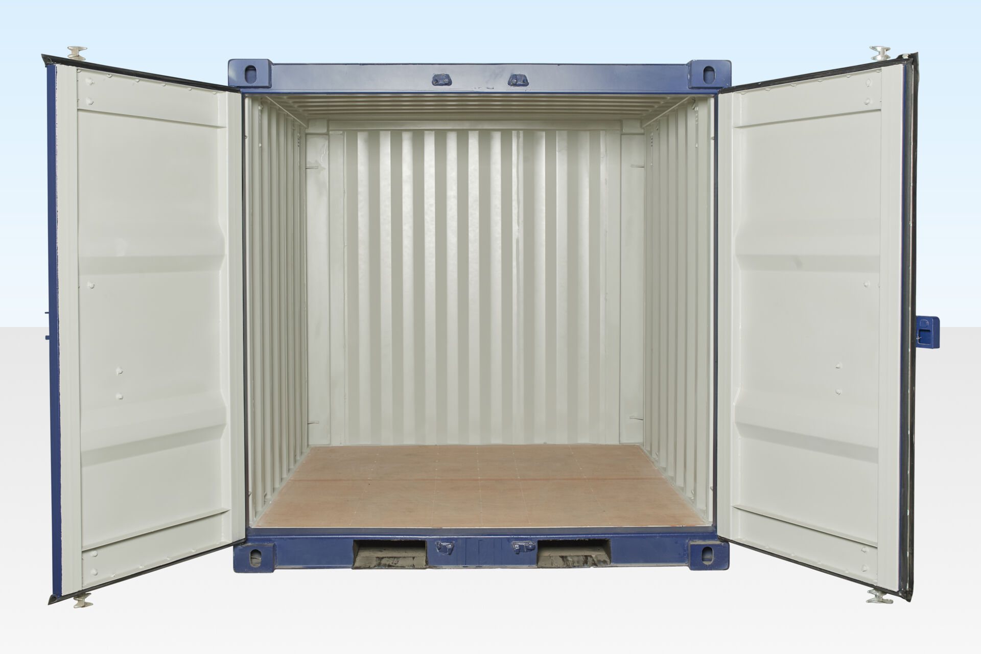 Interior of 8ft one trip shipping container