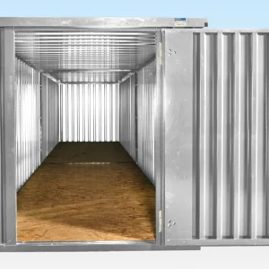 2 x 3m Flat Packed Stores — Linked End-on-End (Galvanised)
