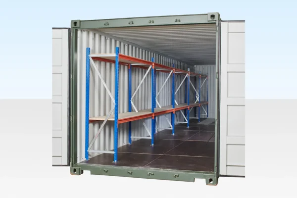 Two Tier Container Example 2-Tier Racking for 40ft Container | Heavy-Duty Storage Shelving