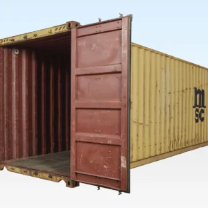 Interior of 40ft used high cube container by Clad Shipping Containers
