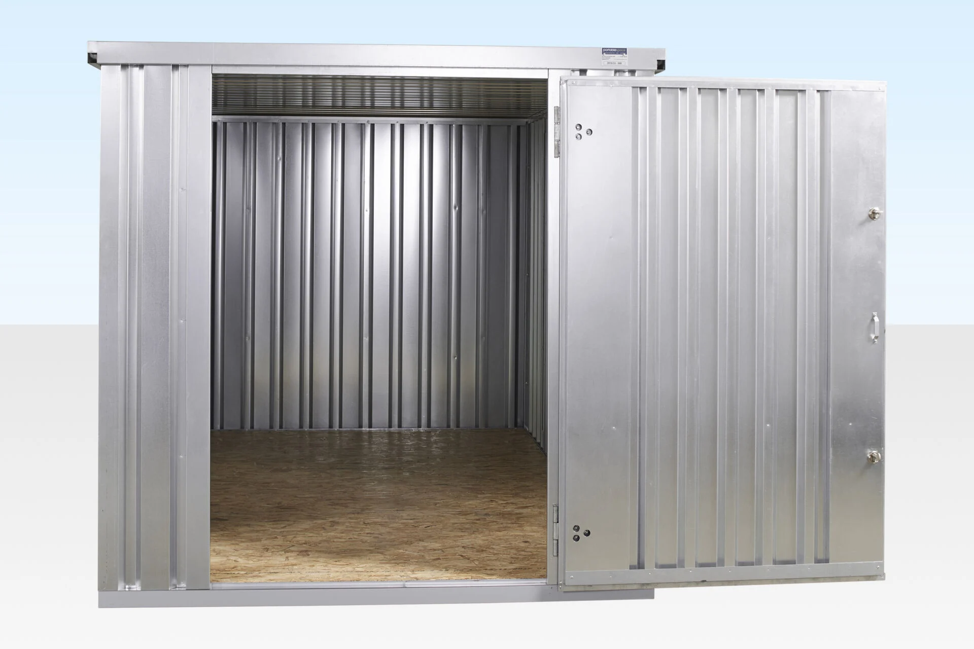Assembly of 4m galvanised flat pack store by Clad Shipping Containers