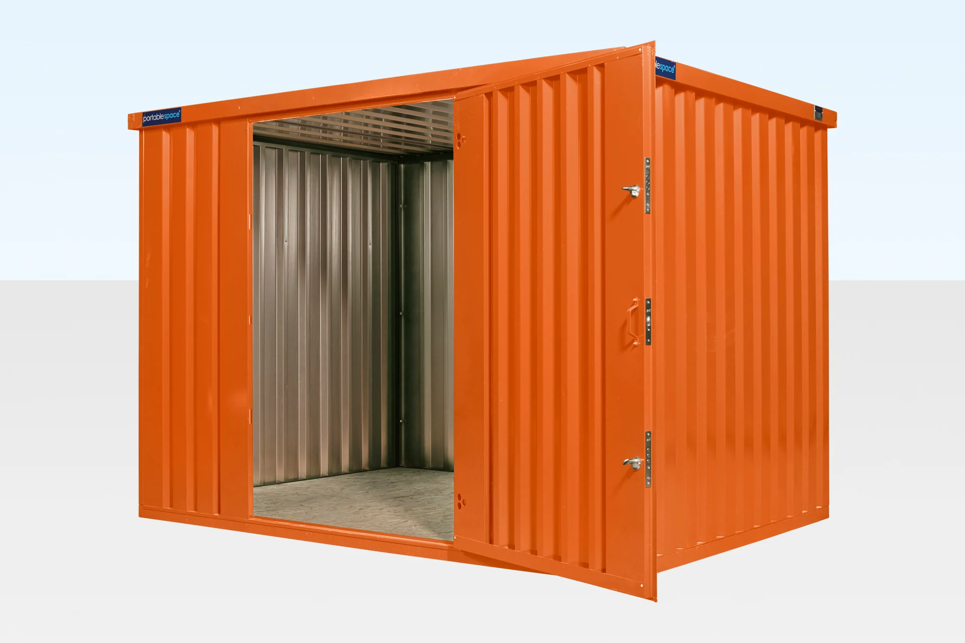 Assembly of 3m side door flat pack store by Clad Shipping Containers