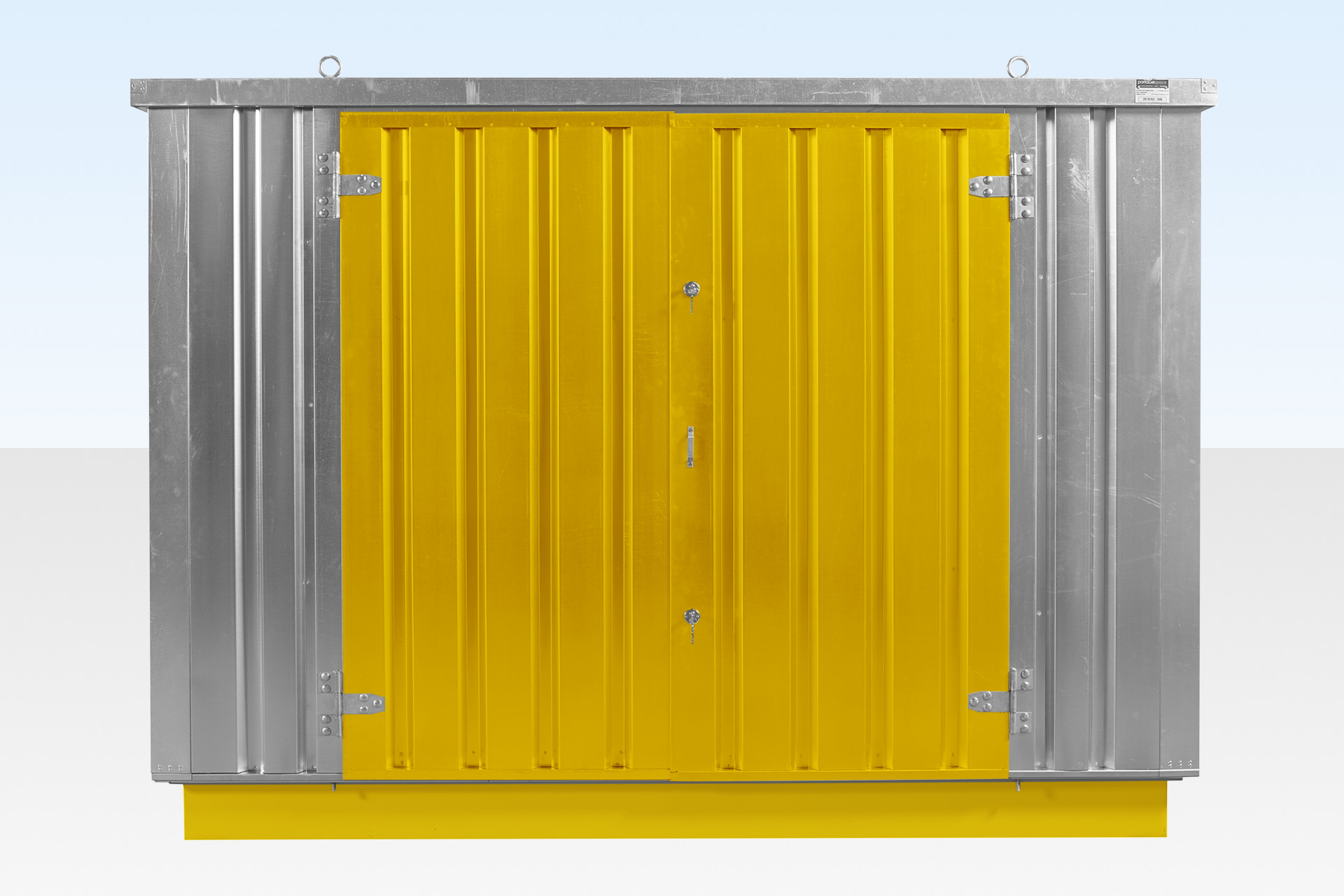 Assembly of flat pack bunded store