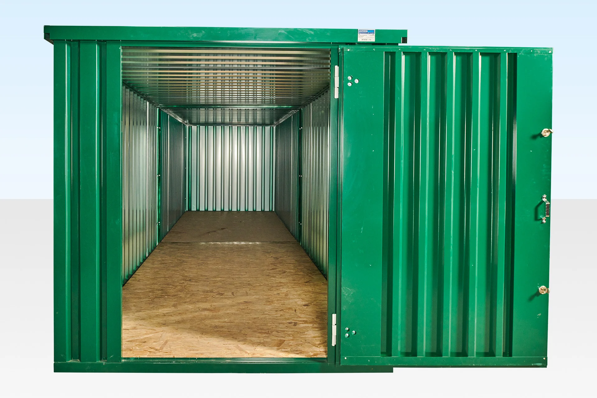 Assembly process for linked flat pack storage containers