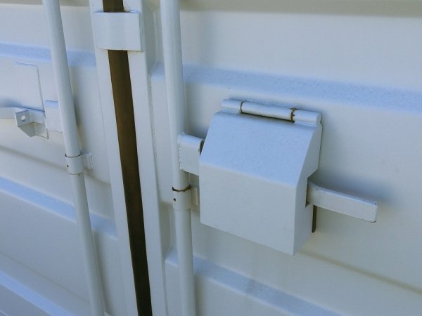 Lockable access helps control entry to stored materials.