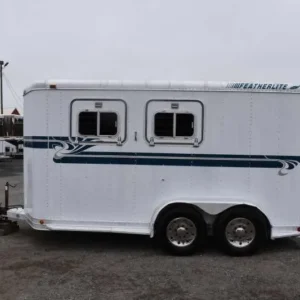 1995 Featherlite 2 horse bumper pull horse trailer