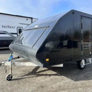 2021 Mission 101×12 two-place snowmobile trailer exterior