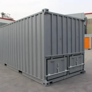 Exterior view of a 20ft half height bulk container