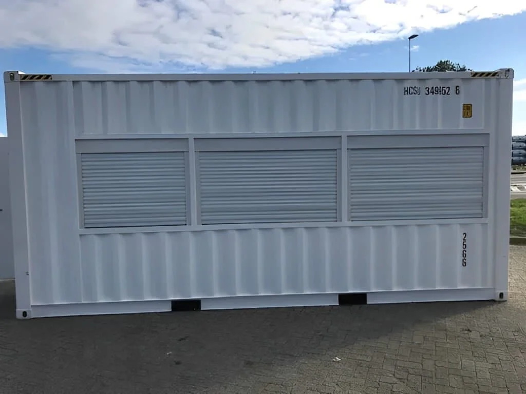 Secure wicket door on a 20ft observation container