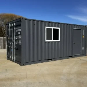 Interior of a 20ft shipping container office