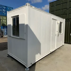 20ft steel anti-vandal canteen cabin exterior