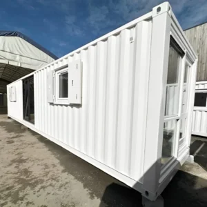 40ft converted shipping container office exterior