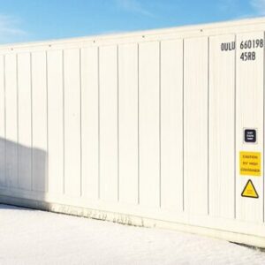 40ft high cube refrigerated shipping container.