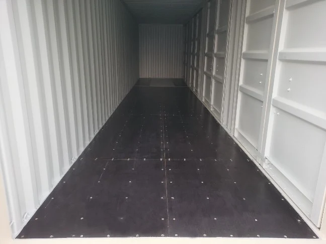 40ft High Cube Side Door shipping container prepared for delivery