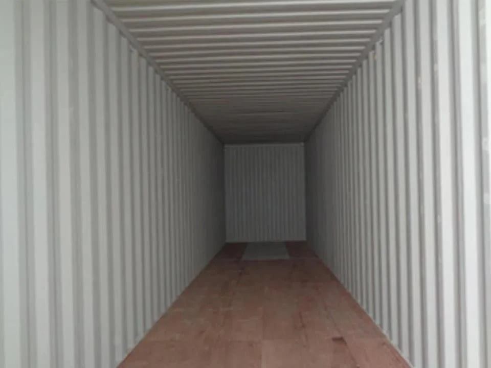 Exterior view of a 45ft Corten steel high cube shipping container