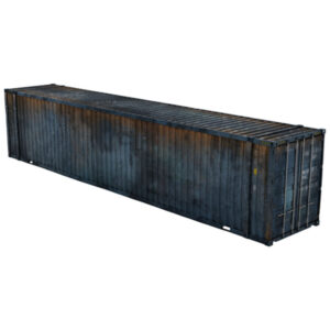 45ft high cube shipping container for sale in blue