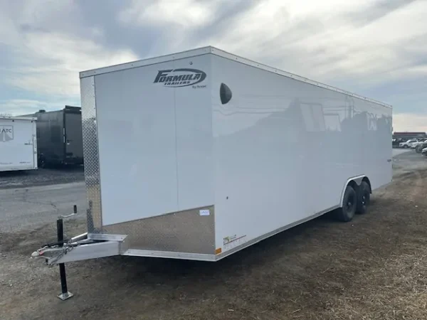 Formula 8.5 x 24 Aluminum Enclosed Car Hauler - V Nose - Image 9