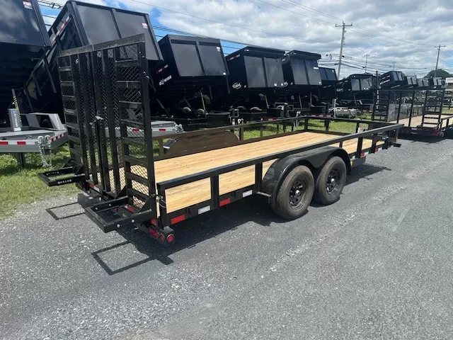 Big Tex 7 x 18 Landscape Utility Trailer 10K Heavy Duty Ramp - Image 2