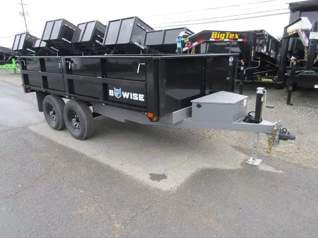BWise 7 x 12 Deckover Dump Trailer Fold Down Sides - Image 2