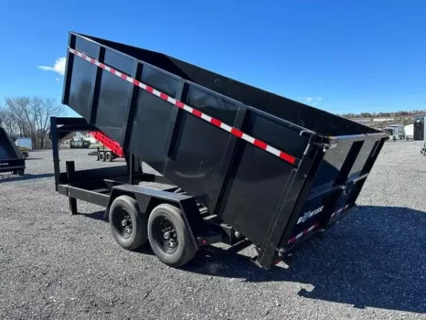BWise 7 x 16 Gooseneck Dump Trailer - Image 4