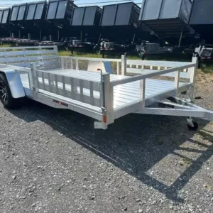 Sport Haven 7×14 Aluminum Utility Trailer  -  Side ATV Ramps