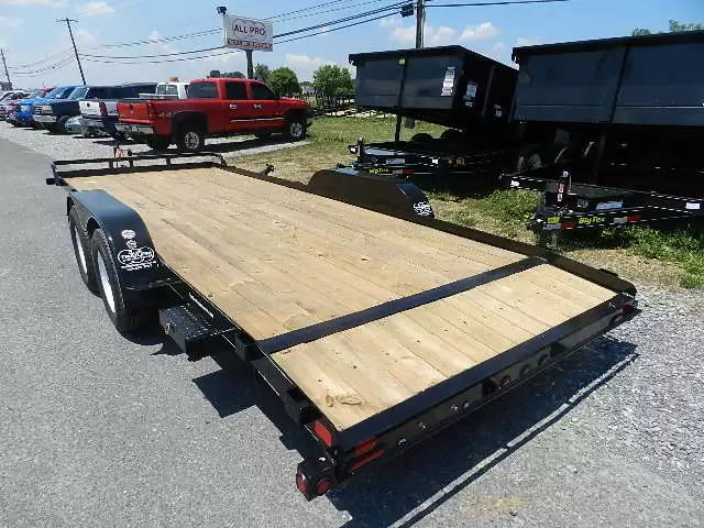 Big Tex 7 x 20 Open Car Hauler Slide Out Ramps - Image 3