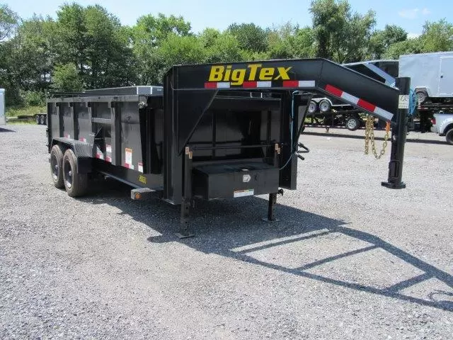 Big Tex 7 x 16 Gooseneck Dump Trailer 10K Axles - Image 5