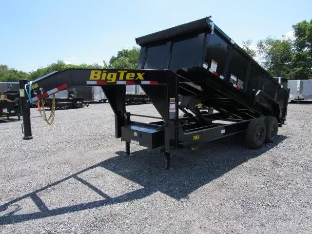 Big Tex 7 x 16 Gooseneck Dump Trailer 10K Axles - Image 3