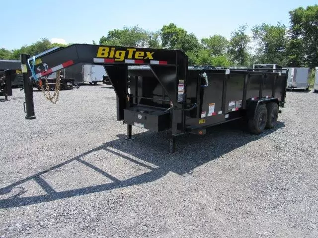 Big Tex 7 x 16 Gooseneck Dump Trailer 10K Axles - Image 7