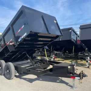 BWise 7 x 12 High Side Dump Trailer Barn Doors