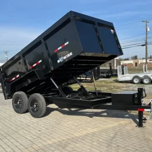 BWise 7 x 14 High Side Dump Trailer Barn Doors