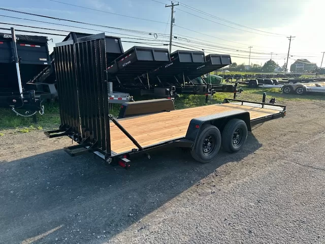 BWise 7 x 18 Equipment Trailer Split Landscape Ramp - Image 2
